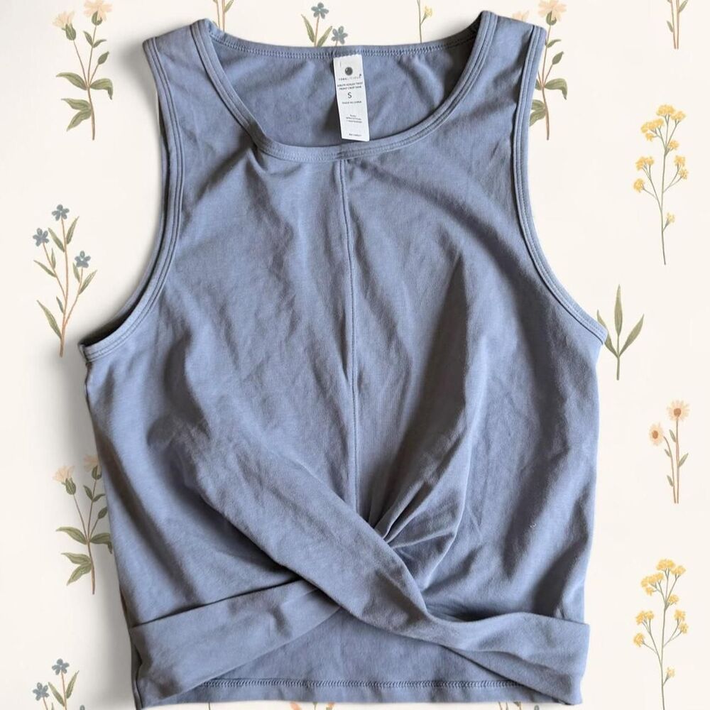 Yogalicious Women's Blue and Purple Crop-top
